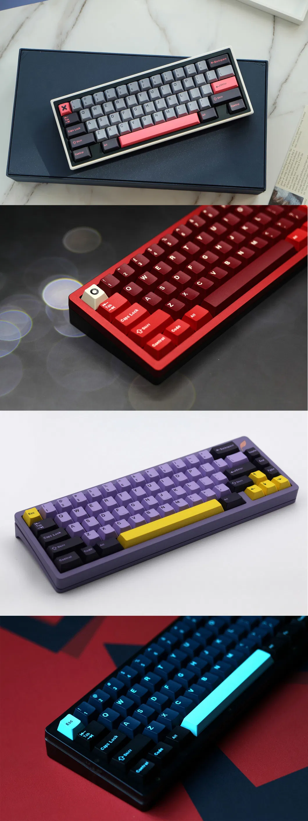 Custom 108keys Cute Doubleshot Dye-Sublimation Keycaps