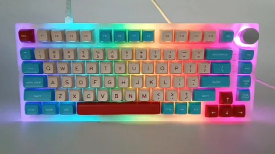 Клавиатура с возможностью горячей замены, RGB-подсветка, ПБТ-клавиатуры, полные клавиши